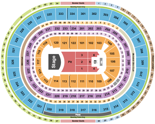 United Center Mumford & Sons Seating Chart